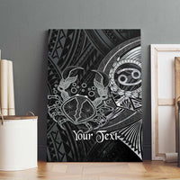 Personalised Polynesia Zodiac Cancer Canvas Wall Art Galaxy Polynesian Pattern Chest Tattoo Style LT14 - Polynesian Pride