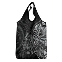 Personalised Polynesia Zodiac Cancer Grocery Bag Galaxy Polynesian Pattern Chest Tattoo Style LT14 - Polynesian Pride