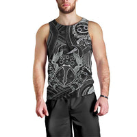 Personalised Polynesia Zodiac Cancer Men Tank Top Galaxy Polynesian Pattern Chest Tattoo Style LT14 - Polynesian Pride