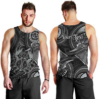 Personalised Polynesia Zodiac Cancer Men Tank Top Galaxy Polynesian Pattern Chest Tattoo Style LT14 - Polynesian Pride
