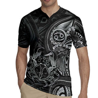 Personalised Polynesia Zodiac Cancer Rugby Jersey Galaxy Polynesian Pattern Chest Tattoo Style LT14 - Polynesian Pride