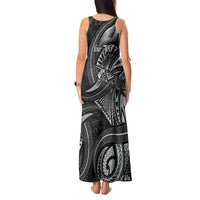Personalised Polynesia Zodiac Cancer Tank Maxi Dress Galaxy Polynesian Pattern Chest Tattoo Style LT14 - Polynesian Pride