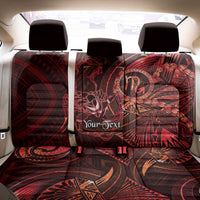 Personalised Polynesia Zodiac Scorpio Back Car Seat Cover Galaxy Polynesian Pattern Chest Tattoo Style