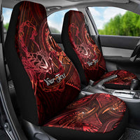 Personalised Polynesia Zodiac Scorpio Car Seat Cover Galaxy Polynesian Pattern Chest Tattoo Style LT14 - Polynesian Pride