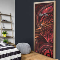 Personalised Polynesia Zodiac Scorpio Door Cover Galaxy Polynesian Pattern Chest Tattoo Style LT14 - Polynesian Pride