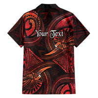 Personalised Polynesia Zodiac Scorpio Hawaiian Shirt Galaxy Polynesian Pattern Chest Tattoo Style
