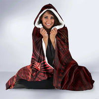 Personalised Polynesia Zodiac Scorpio Hooded Blanket Galaxy Polynesian Pattern Chest Tattoo Style LT14 - Polynesian Pride
