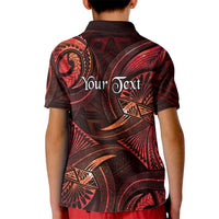 Personalised Polynesia Zodiac Scorpio Kid Polo Shirt Galaxy Polynesian Pattern Chest Tattoo Style LT14 - Polynesian Pride
