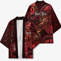 Personalised Polynesia Zodiac Scorpio Kimono Galaxy Polynesian Pattern Chest Tattoo Style