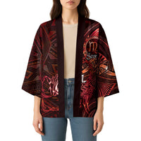 Personalised Polynesia Zodiac Scorpio Kimono Galaxy Polynesian Pattern Chest Tattoo Style
