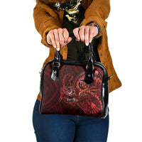 Personalised Polynesia Zodiac Scorpio Shoulder Handbag Galaxy Polynesian Pattern Chest Tattoo Style LT14 One Size Red - Polynesian Pride