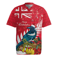 New Zealand Christmas In July Rugby Jersey Tui Bird With Kowhai Meri Kirihimete