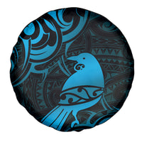 New Zealand Tui Bird Spare Tire Cover Aotearoa Maori Pattern - Blue LT14 - Polynesian Pride