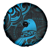 New Zealand Tui Bird Spare Tire Cover Aotearoa Maori Pattern - Blue LT14 - Polynesian Pride