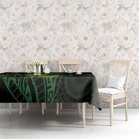 Kia Orana Kuki Airani Tablecloth Cook Islands Tangaroa God Tatau Green LT14 - Polynesian Pride
