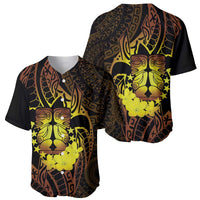 Kia Orana Kuki Airani Baseball Jersey Cook Islands Tangaroa God Tatau Gold