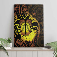 Kia Orana Kuki Airani Canvas Wall Art Cook Islands Tangaroa God Tatau Gold LT14 - Polynesian Pride