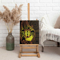 Kia Orana Kuki Airani Canvas Wall Art Cook Islands Tangaroa God Tatau Gold LT14 - Polynesian Pride