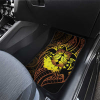 Kia Orana Kuki Airani Car Mats Cook Islands Tangaroa God Tatau Gold LT14 - Polynesian Pride