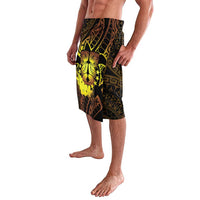 Kia Orana Kuki Airani Lavalava Cook Islands Tangaroa God Tatau Gold LT14 - Polynesian Pride