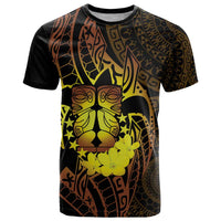 Kia Orana Kuki Airani T Shirt Cook Islands Tangaroa God Tatau Gold