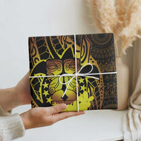 Kia Orana Kuki Airani Wrapping Paper Cook Islands Tangaroa God Tatau Gold - Polynesian Pride