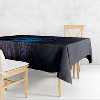 Kia Orana Kuki Airani Tablecloth Cook Islands Tangaroa God Tatau Purple LT14 - Polynesian Pride
