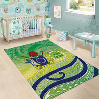 Te Maeva Nui Cook Islands Area Rug 60th Independence Anniversary Proud