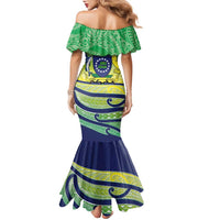 Te Maeva Nui Cook Islands Family Matching Mermaid Dress and Hawaiian Shirt 60th Independence Anniversary Proud