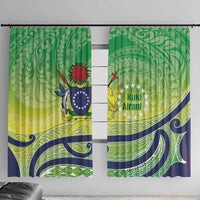 Te Maeva Nui Cook Islands Window Curtain 60th Independence Anniversary Proud