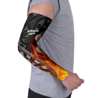 Personalised Aotearoa Darts Arm Sleeves Maori Koru Flaming Dartboard LT14 - Polynesian Pride