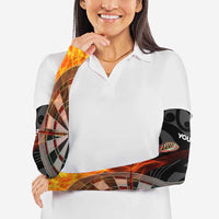 Personalised Aotearoa Darts Arm Sleeves Maori Koru Flaming Dartboard LT14 - Polynesian Pride