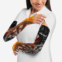 Personalised Aotearoa Darts Arm Sleeves Maori Koru Flaming Dartboard LT14 - Polynesian Pride