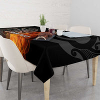 Personalised Aotearoa Darts Tablecloth Maori Koru Flaming Dartboard LT14 - Polynesian Pride
