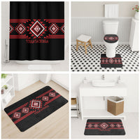 Aotearoa Atua Tumatauenga Bathroom Set Maori God Of War Taniko Motifs LT14 - Polynesian Pride