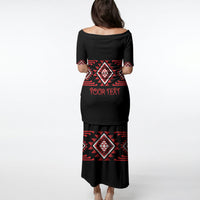 Aotearoa Atua Tumatauenga Personalised Puletasi Maori God Of War Taniko Motifs LT14 - Polynesian Pride