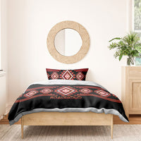 Aotearoa Atua Ruaumoko Bedding Set Maori Powerful God Taniko Motifs LT14 - Polynesian Pride