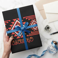 Aotearoa Atua Ruaumoko Wrapping Paper Maori Powerful God Taniko Motifs LT14 - Polynesian Pride