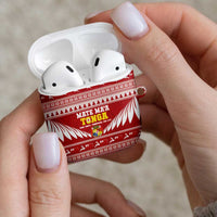 Tonga Rugby Christmas AirPods Case Mate Maa Tonga Ngatu Pattern LT14 - Polynesian Pride