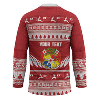 Personalised Tonga Rugby Christmas Hockey Jersey Mate Maa Tonga Ngatu Pattern LT14 - Polynesian Pride