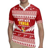 Personalised Tonga Rugby Christmas Rugby Jersey Mate Maa Tonga Ngatu Pattern LT14 - Polynesian Pride