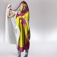 New Zealand and West Indies Cricket Custom Hooded Blanket Black Cap Windies Together - Polynesian Pride