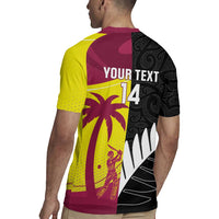 New Zealand and West Indies Cricket Custom Rugby Jersey Black Cap Windies Together LT14 - Polynesian Pride