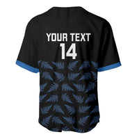 New Zealand Silver Fern Cricket Custom Baseball Jersey Black Cap T20 Version LT14 - Polynesian Pride
