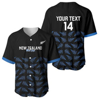 New Zealand Silver Fern Cricket Custom Baseball Jersey Black Cap T20 Version LT14 - Polynesian Pride