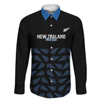 New Zealand Silver Fern Cricket Custom Family Matching Puletasi and Hawaiian Shirt Black Cap T20 Version - Polynesian Pride