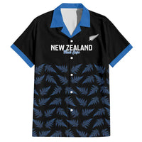 New Zealand Silver Fern Cricket Custom Hawaiian Shirt Black Cap T20 Version LT14 Black - Polynesian Pride