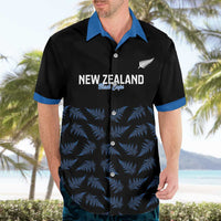 New Zealand Silver Fern Cricket Custom Hawaiian Shirt Black Cap T20 Version LT14 - Polynesian Pride