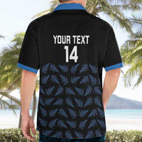 New Zealand Silver Fern Cricket Custom Hawaiian Shirt Black Cap T20 Version LT14 - Polynesian Pride