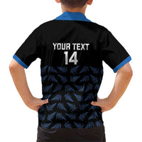 New Zealand Silver Fern Cricket Custom Hawaiian Shirt Black Cap T20 Version LT14 - Polynesian Pride
